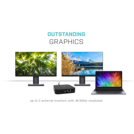 I-tec USB-C HDMI DP Dockingstation mit Stromversorgung 65 W + Universal-Ladegerät 77 W (schwarz)