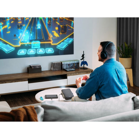 Viewsonic Smart LED tragbarer Projektor mit Harman Kardon Lautsprechern (Schwarz, HDMI, Audio, WLAN, Bluetooth)