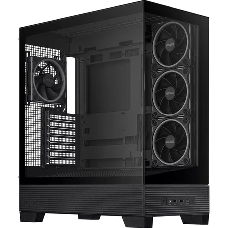 Asus a31 plus midi tower behuizing (zwart | 2x usb-a | 2x usb-c | tempered glass)