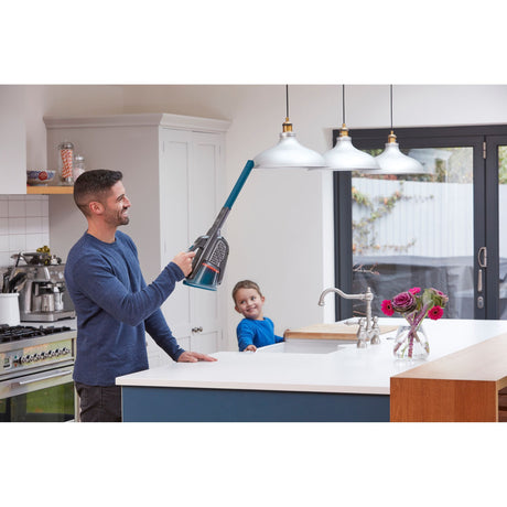 Black+decker bhhv520bf-qw 18v 2.0ah smart tech kruimeldief met laadstation handstofzuiger (donkergrijs blauw, incl. laadstation)