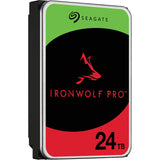 Seagate ironwolf pro 24 tb harde schijf (sata 6 gb s, 24 7)