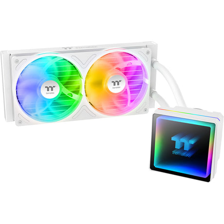 Thermaltake TH240-S V3 ARGB Sync AIO Flüssigkeitskühler – Snow Edition Wasserkühlung (weiß)