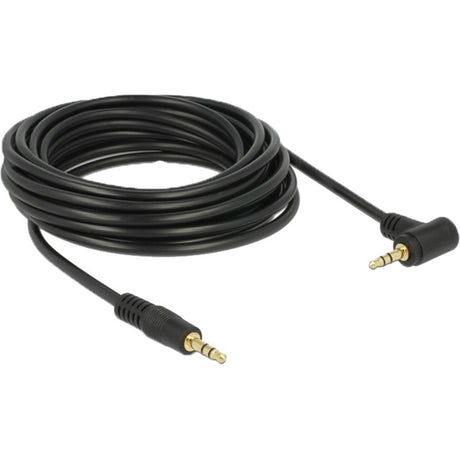 Delock 3,5 mm Stecker > 3,5 mm Stecker Kabel (schwarz, 5 Meter)