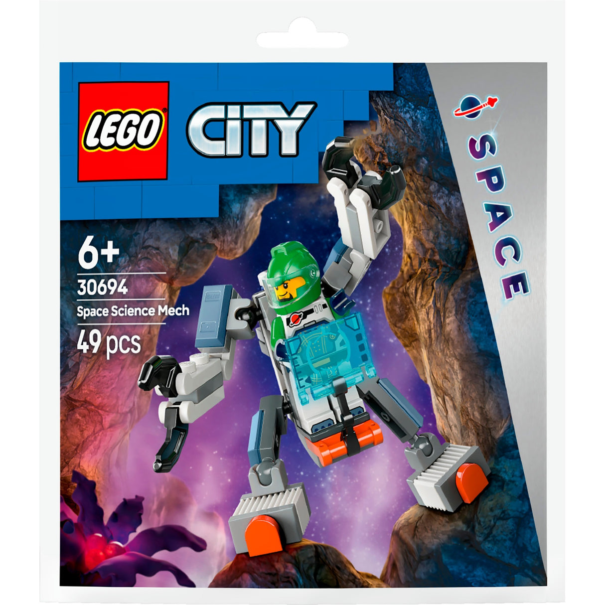 Lego 30694 City-Beutel, Weltraum-Wissenschafts-Mech | 10 Stück