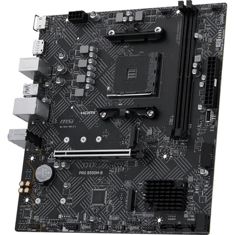 Msi pro b550m-b socket am4 moederbord (zwart, raid, gb-lan, sound, µatx)
