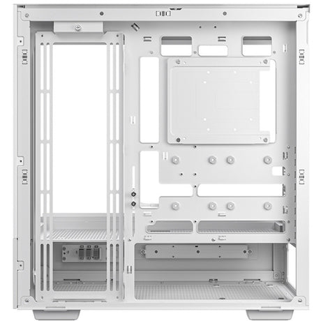 Deepcool ch690 digitales Midi-Tower-Gehäuse (weiß | 2x USB-A | 1x USB-C | gehärtetes Glas)
