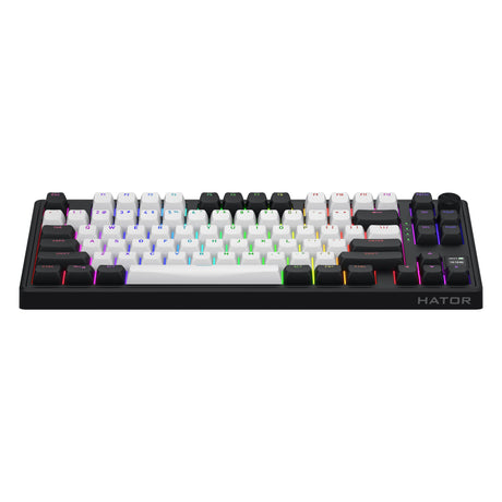 Hator skyfall mag ultima 8k wireless rgb mechanisch gaming toetsenbord (zwart, us lay-out (qwerty), hator aurum ice, 80% (tkl), rgb, double-shot pbt, hot-swap, 2.4ghz | bluetooth | usb-c)