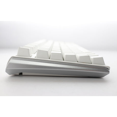 Ducky One 3 Classic Pure White TKL RGB mechanische Tastatur (weiß, US-Layout (QWERTY), Cherry MX Silent Red, 80 % (TKL), RGB-LEDs, Double-Shot PBT, Hot-Swap-fähig, Quack-Mechanik)