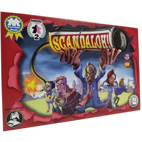 Skandal um europäisches Spielernetzwerk oh! Brettspiel (englisch, 1 - 6 Spieler, 15 Minuten, ab 12 Jahren)