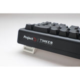 Ducky projectd tinker 65 met qmk via rgb mechanisch toetsenbord (zwart, us lay-out (qwerty), cherry mx blue, 65%, rgb leds, double-shot pbt, hot-swappable, gasket mount)