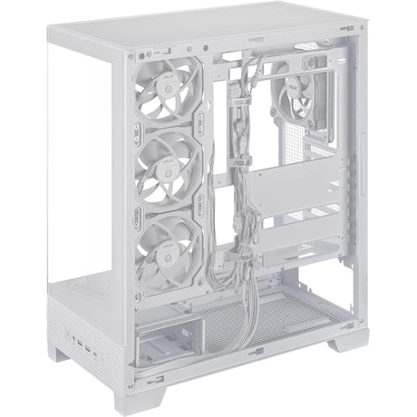 Asus a31 plus Midi-Tower-Gehäuse (weiß | 2x USB-A | 2x USB-C | gehärtetes Glas)
