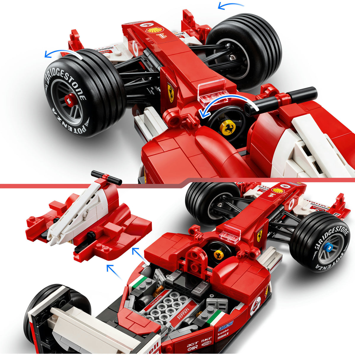 Lego-Ikonen Ferrari F2004 und Michael Schumacher - 11375