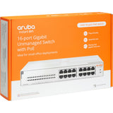 Hewlett Packard Enterprise Instant On 1430 16G CL4 PoE-Switch (124 Watt PoE, 1 Stunde)