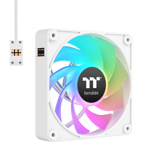 Thermaltake CT120 EX Reverse Argb Sync PC-Lüfter Snow (3-Lüfter-Pack) Gehäuselüfter (weiß, 3 Stück, 120 x 120 x 25 mm, PWM)