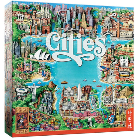 999games 999 Games Städte Brettspiel (Niederländisch, 2 – 4 Spieler, 30 Minuten, ab 10 Jahren)