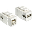 Delock Keystone-Modul USB 2.0 A auf USB 2.0 B Anschluss (für Keystone-Halter mit 19,2x14,9 mm)
