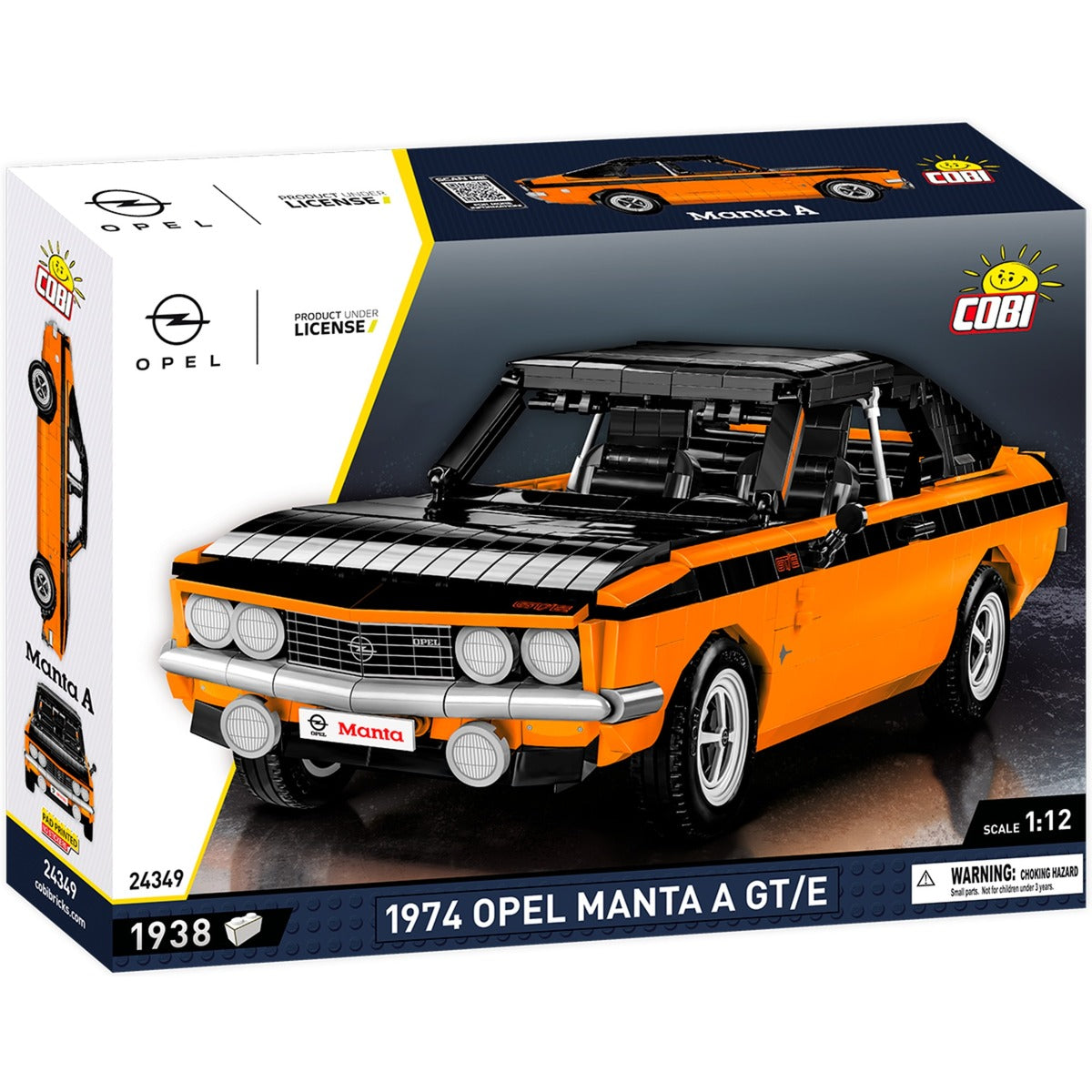 Cobi opel manta a gt e 1974 constructiespeelgoed (schaal 1:12)