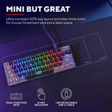 Trust Trust GXT 867 Acira 60 % mechanische Mini-Gaming-Tastatur
