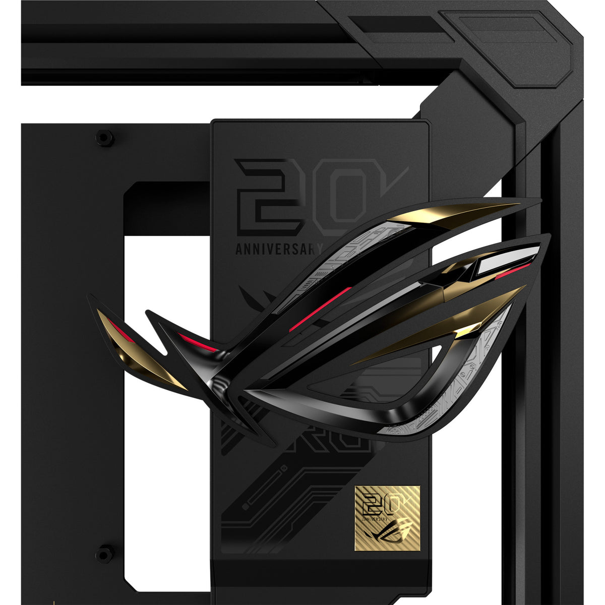 Asus rog gr20 edition 20 midi tower behuizing (zwart | 2x usb-a | 2x usb-c | rgb)
