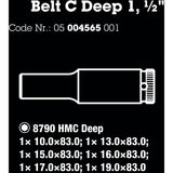 Waa Gürtel C Deep 1 Cap Set, 1 2
