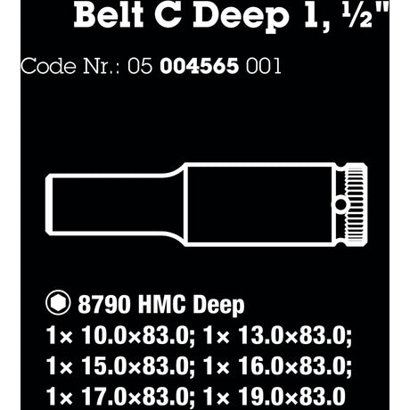 Waa Gürtel C Deep 1 Cap Set, 1 2