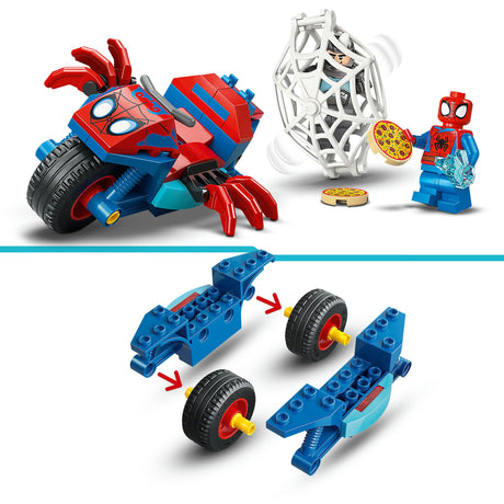 Lego Marvel – Spidey auf seinem Motorrad vs. Nashorn – Konstruktionsspielzeug (11206)