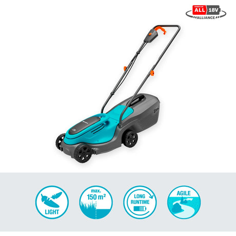 Gardena Powermax 30 18V P4A Read Rasenmäher Akku inkl. Ladegerät 18 V Schnittbreite max. 300 mm