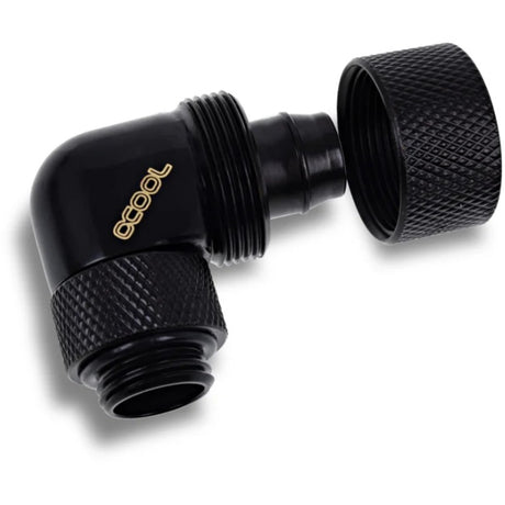 Alphacool Eiszapfen 16 10mm Schraubdüse 90° drehbar G1 4 Anschluss (schwarz, 4 Stück)
