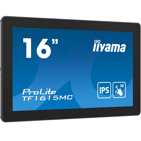 Iiyama Prolite TF1615MC-B1 16 Touchscreen-Monitor (schwarz, HDMI, DisplayPort, VGA, USB-B, RJ-45)