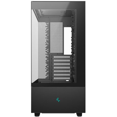 Deepcool ch690 digitales Midi-Tower-Gehäuse (schwarz | 2x USB-A | 1x USB-C | gehärtetes Glas)