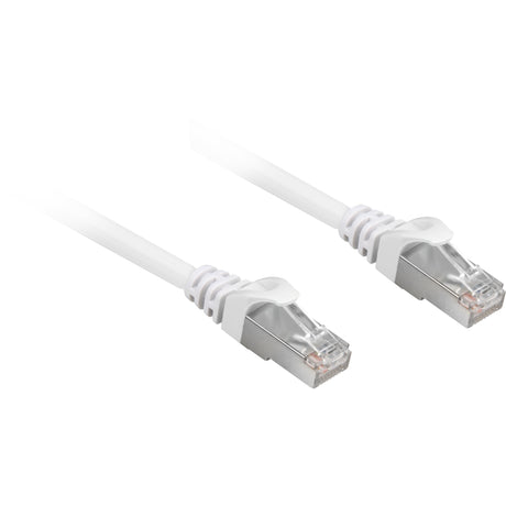 Sharkoon Patchkabel SFTP, RJ-45 mit Cat.6a (weiß, 3 Meter, halogenfrei)