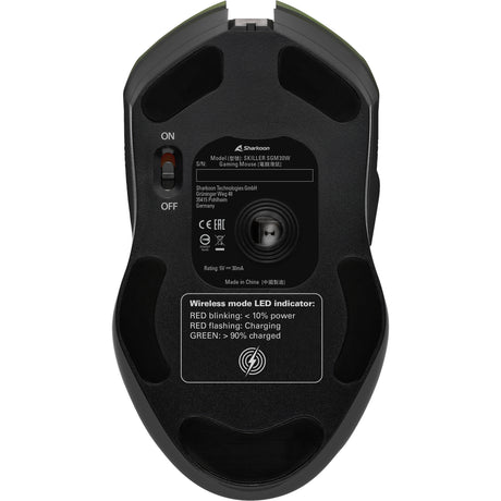 Sharkoon Skiller SGM30W Gaming-Maus (schwarz, 600–6000 dpi, RGB, 2,4 GHz USB)