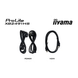 Iiyama prolite xb2491hs-b1 23.8 monitor (zwart, 120 hz, hdmi, displayport, audio)