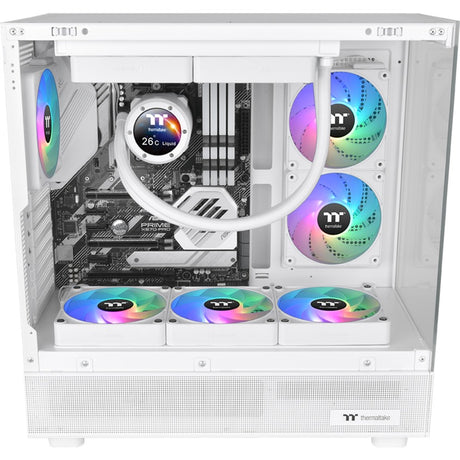 Thermaltake CT120 EX Reverse Argb Sync PC-Lüfter Snow (3-Lüfter-Pack) Gehäuselüfter (weiß, 3 Stück, 120 x 120 x 25 mm, PWM)
