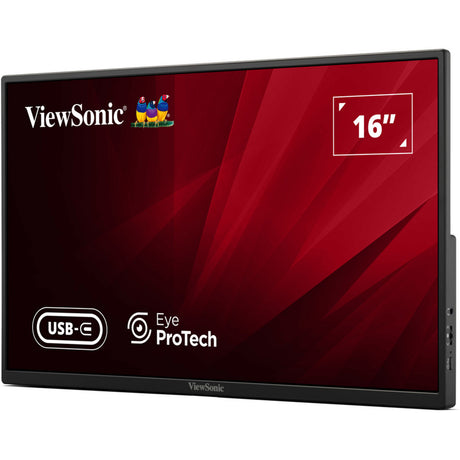 Viewsonic VA1650 leichter tragbarer Monitor 16 (schwarz, 1x HDMI, USB-C)