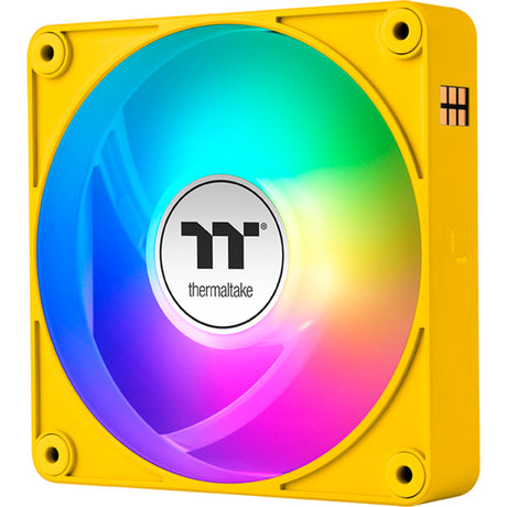 Thermaltake CT120 EX ArGB Sync PC-Lüfter Bumblebee (3-Lüfter-Pack) Gehäuselüfter (gelb, 3 Stück, 120 x 120 x 25 mm, PWM)