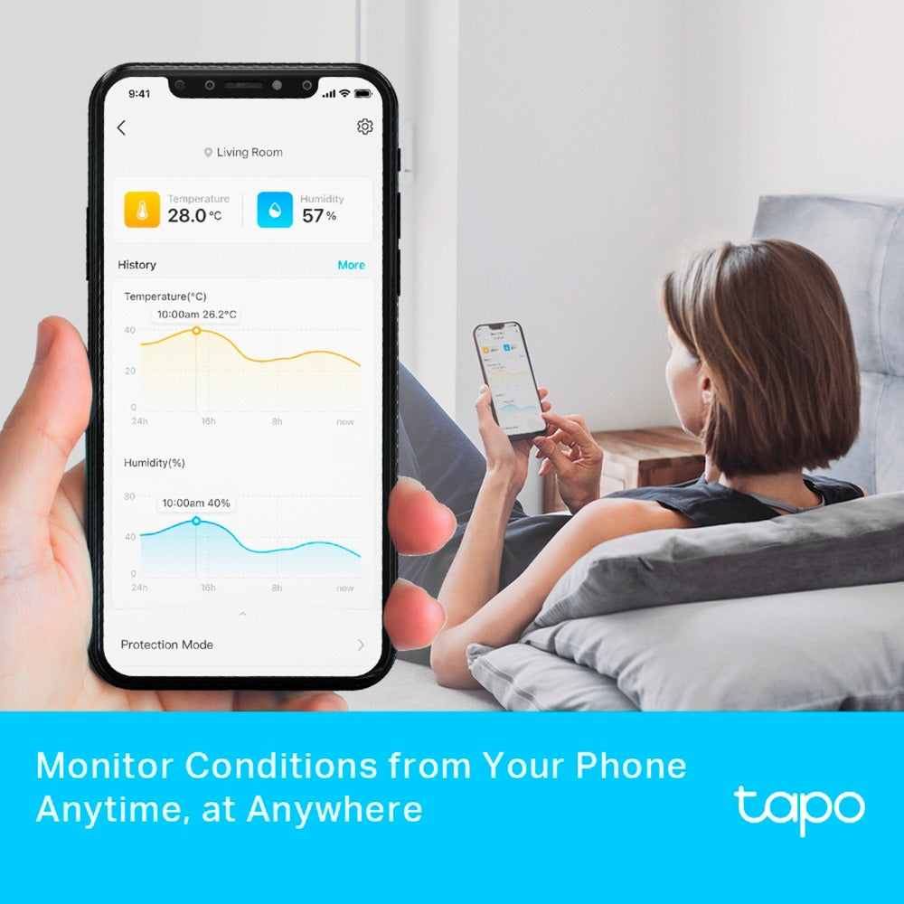 Tp-Link Tapo T315 intelligenter Temperatur- und Feuchtigkeitsüberwachungssensor