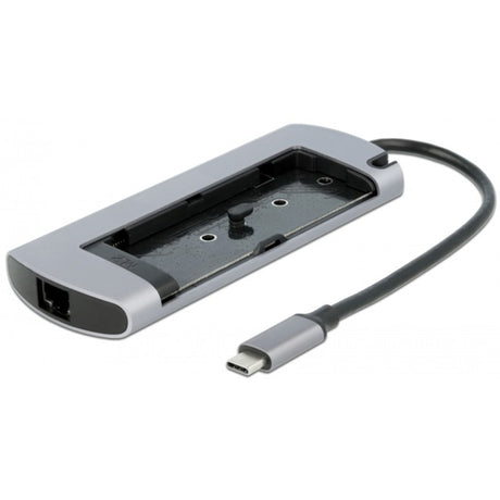 Delock USB Typ-C Dockingstation mit m.2 Slot (grau)