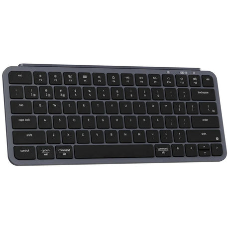 Tastatur Keychron B1 Pro-K1 (grau, US-internationales Layout (QWERTZ), Scherenschalter, 75 %, ABS-Tastenkappen, 2,4 GHz | Bluetooth 5.2 | USB-C)