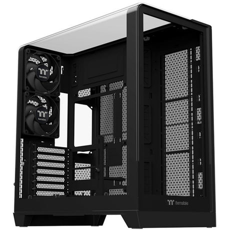 Thermaltake view 390 tg midi tower behuizing (zwart | 2x usb-a | 1x usb-c | tempered glass)
