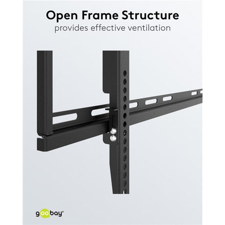 Goobay TV-Wandhalterung fest 43 - 100 Zoll (109 - 254 cm), max. 70 kg Wandmontage (schwarz)