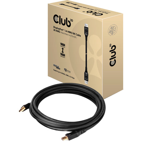Club 3D DisplayPort 1.4 HBR3-Kabel (schwarz, 5 Meter, 8K 60 Hz)