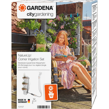 Gardena Naturup! Bewässerungsset Eckwasserhahn-Tropfsystem (13157-20)