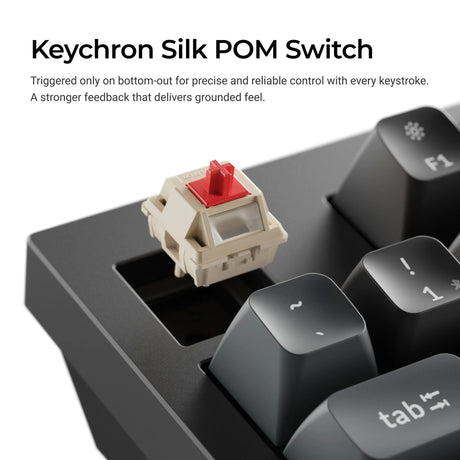Keychron Q5 Ultra-M3 8K kabellose, benutzerdefinierte mechanische Tastatur (schwarz, US-Layout (QWERTY), Seidenpom-Banane, 96 %, RGB, Hot-Swap, 8 K, 2,4 GHz | Bluetooth 5.2 | USB-C)