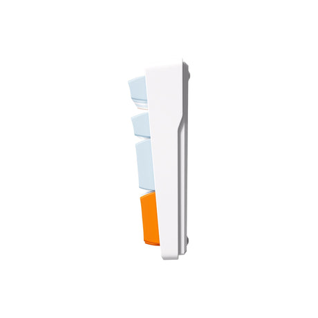 Mchose G98 Pro Orange Blue Snow Tiger Wireless Tri-Mode Custom Mechanical RGB Gaming-Tastatur (Blau, US-Layout (Qwerty), TTC Snow Tiger, RGB, Hot Swap, Double-Shot PBT, Wireless | Bluetooth | USB-C)