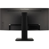 Viewsonic uwqhd curved docking monitor met kvm-switch vg3419c 34 ultrawide (zwart (mat), 1x hdmi, 1x displayport, usb-a, usb-b, usb-c, lan, audio)