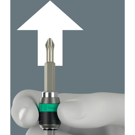 Wera kraftform kompakt 838 ra-r m Set 1 Bit-Set (schwarz grün, 15 Stück)