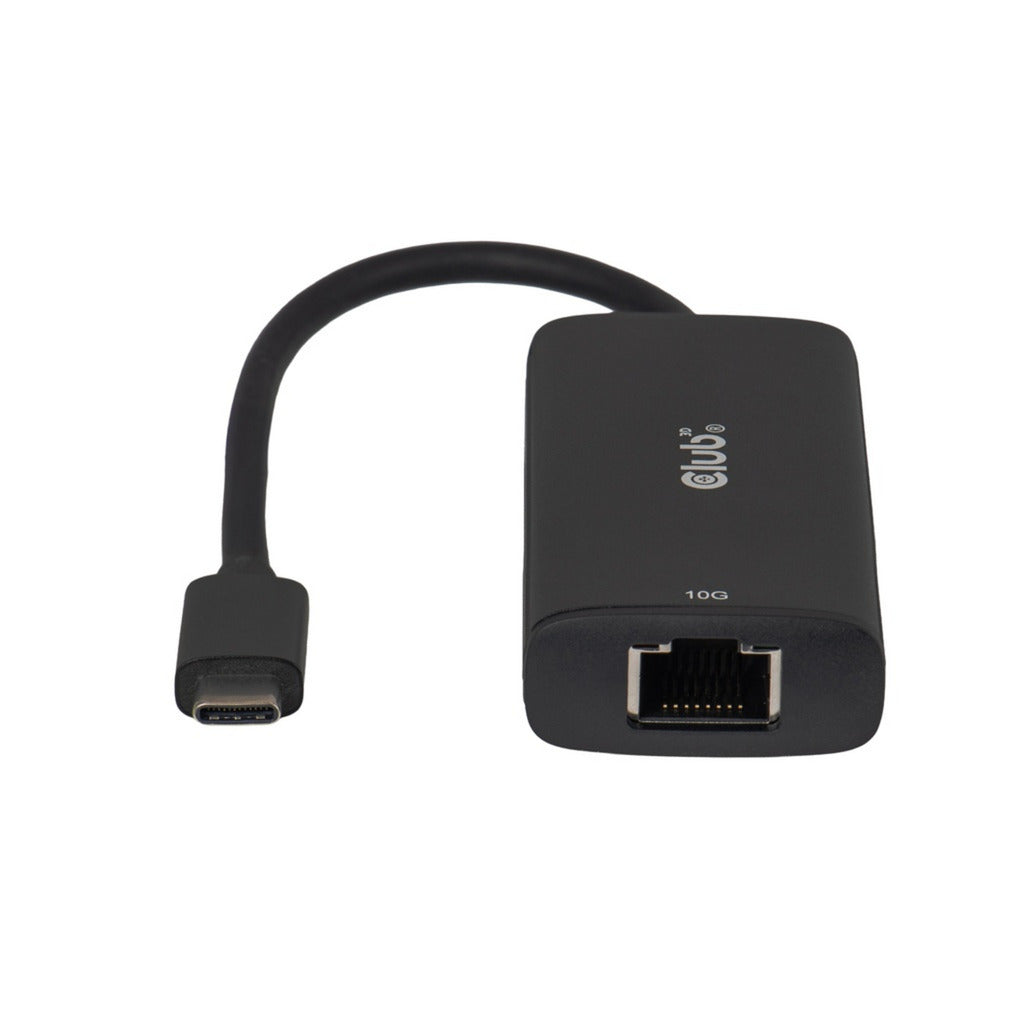 Club 3d usb-c naar 10gb-lan ethernet adapter (zwart)