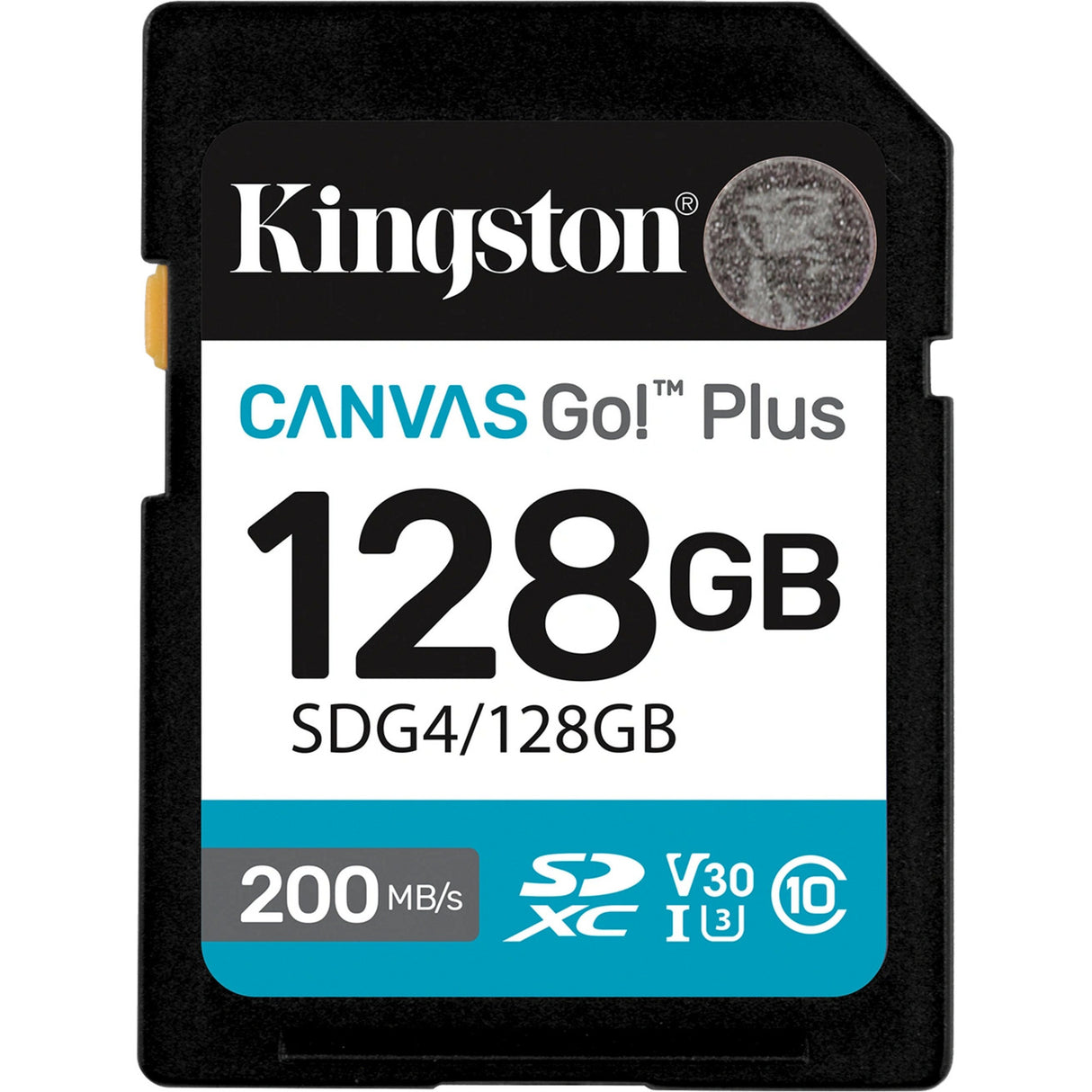 Kingston Leinwand los! plus SDXC 128 GB Speicherkarte (schwarz, Klasse 10, UHS-I U3, V30)