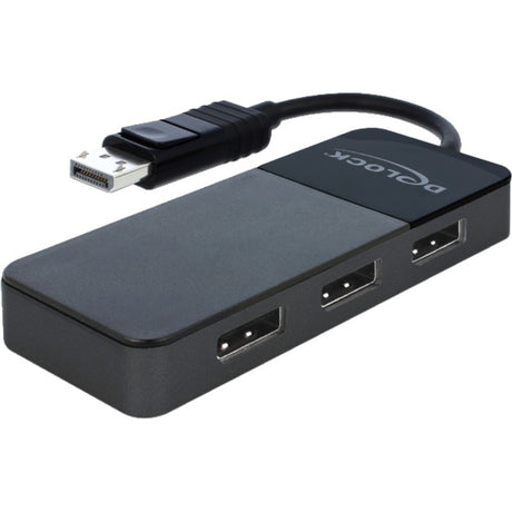 Delock Displayport 1,4 in > 3x Displayport out Displayport Splitter (schwarz, 0,12 Meter)